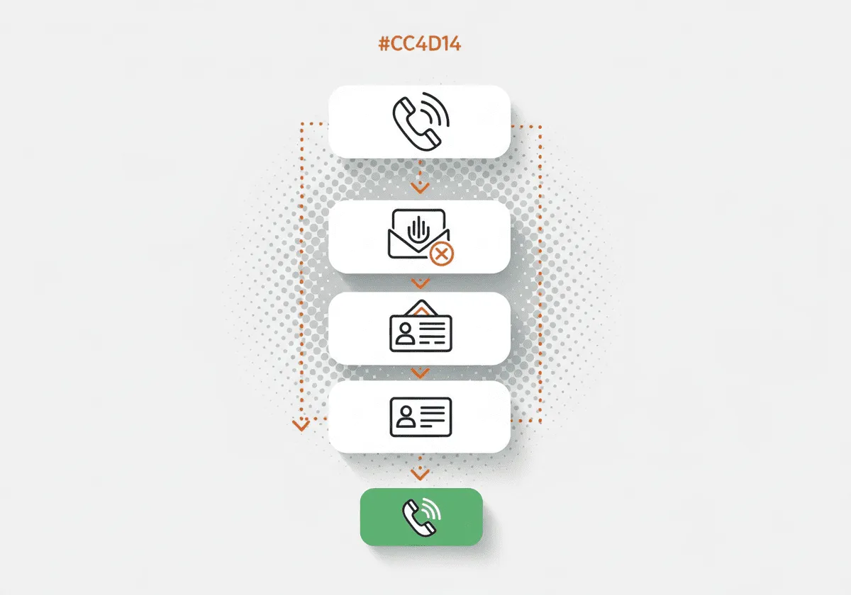 What happens to 100 missed callers — funnel diagram showing 85% never call back, 80% don't leave voicemail, 78% buy from competitor
